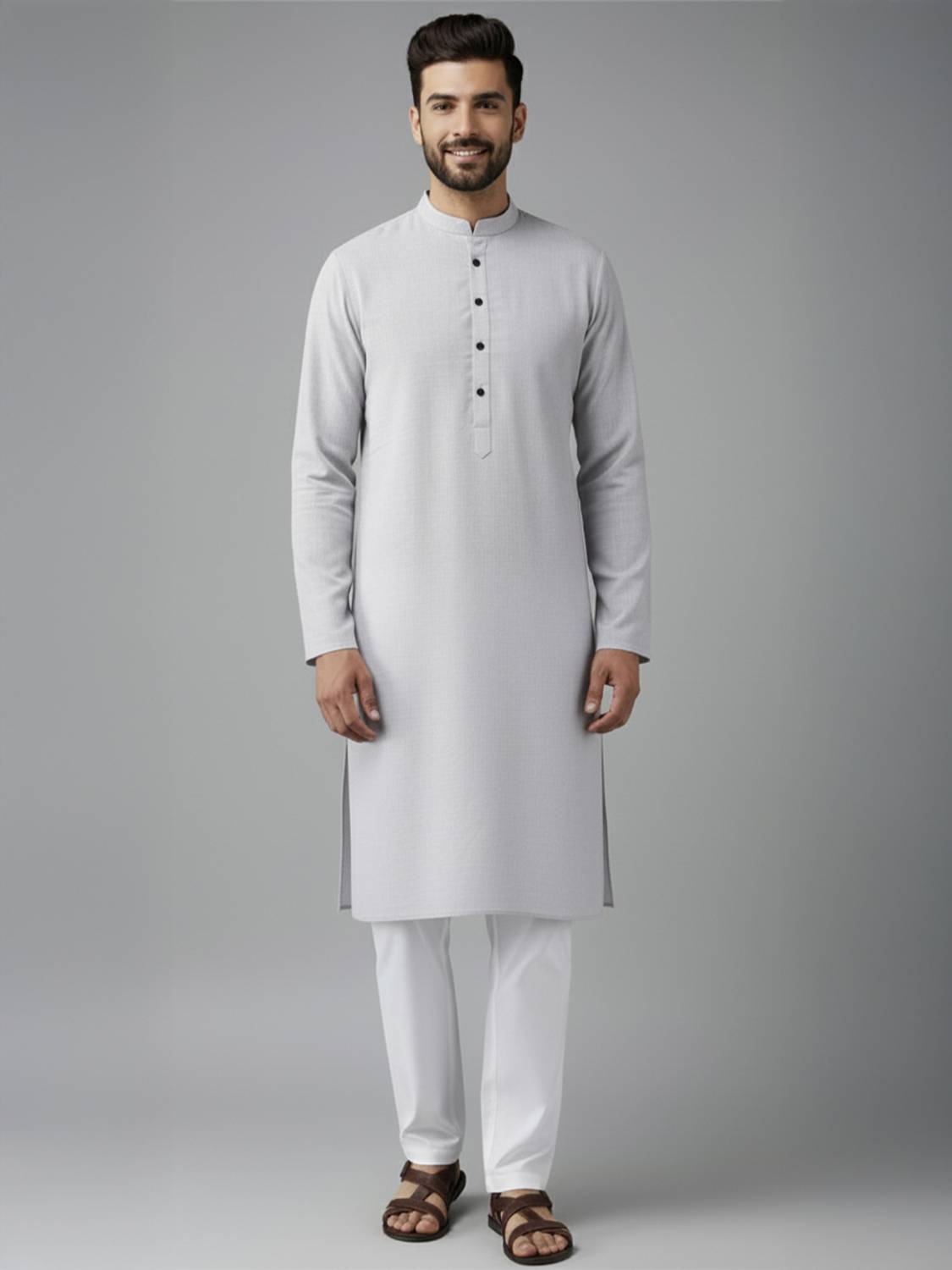 Vida Loca Men Solid Straight Kurta