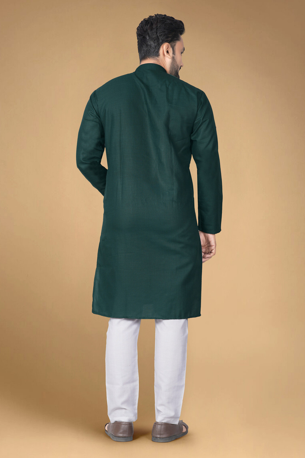 Image of PRIMEICON Men Solid Straight Kurta