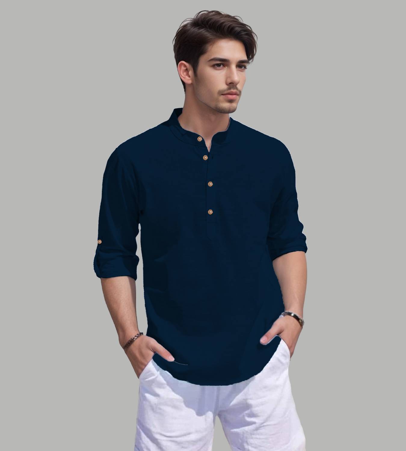 Vida Loca Men Solid Straight Kurta