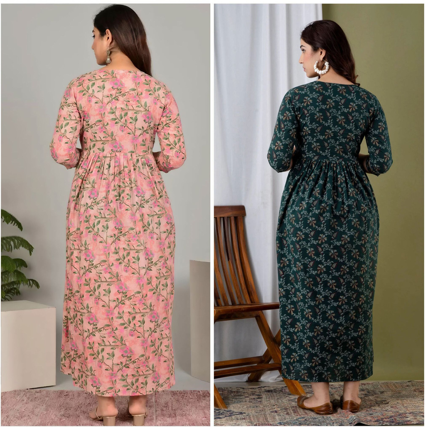 Image of Dream Global Women Printed Anarkali Kurta