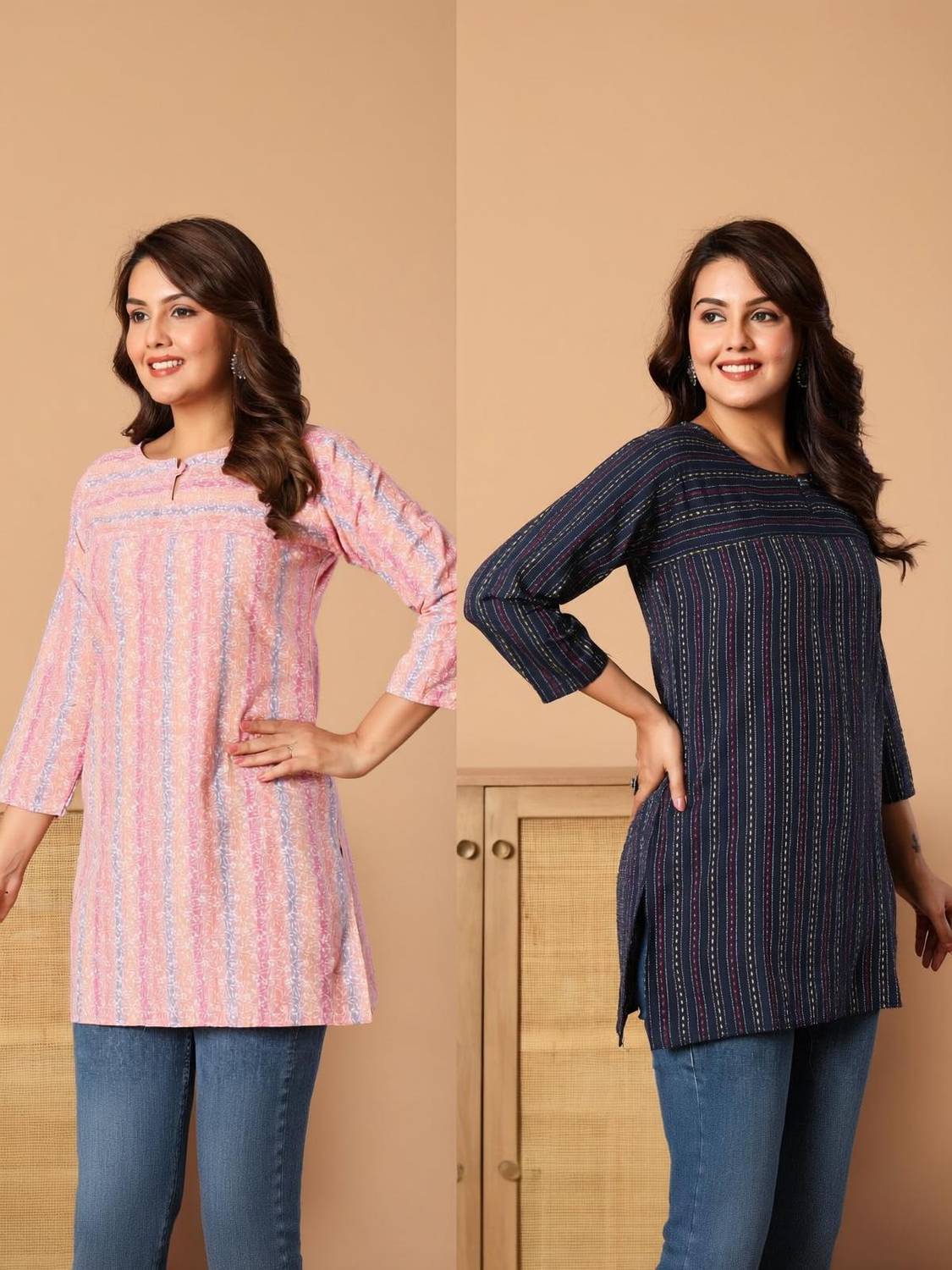 ALW FASHION Women Striped Straight Kurta