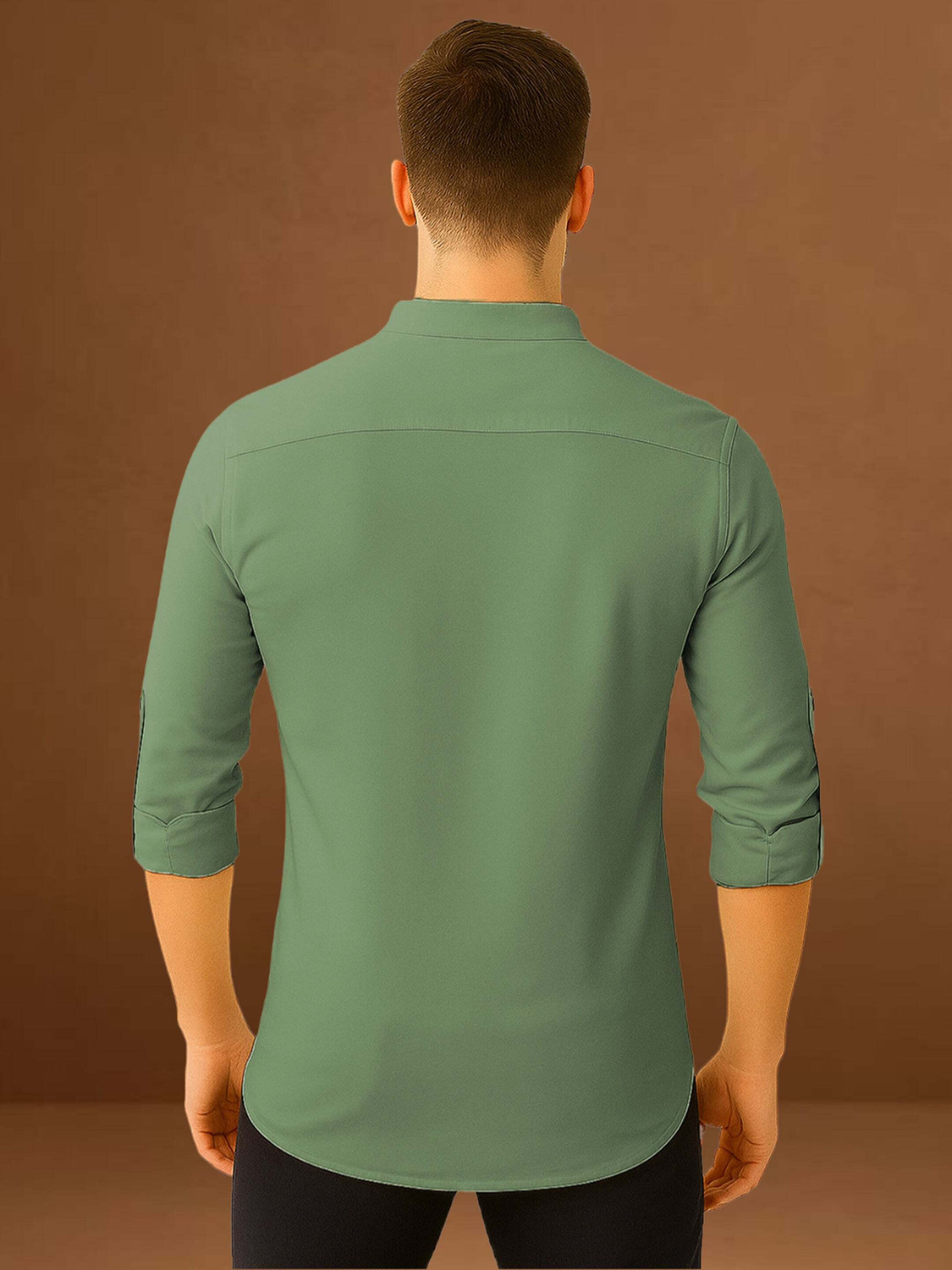 Image of DaReal Men Solid Straight Kurta
