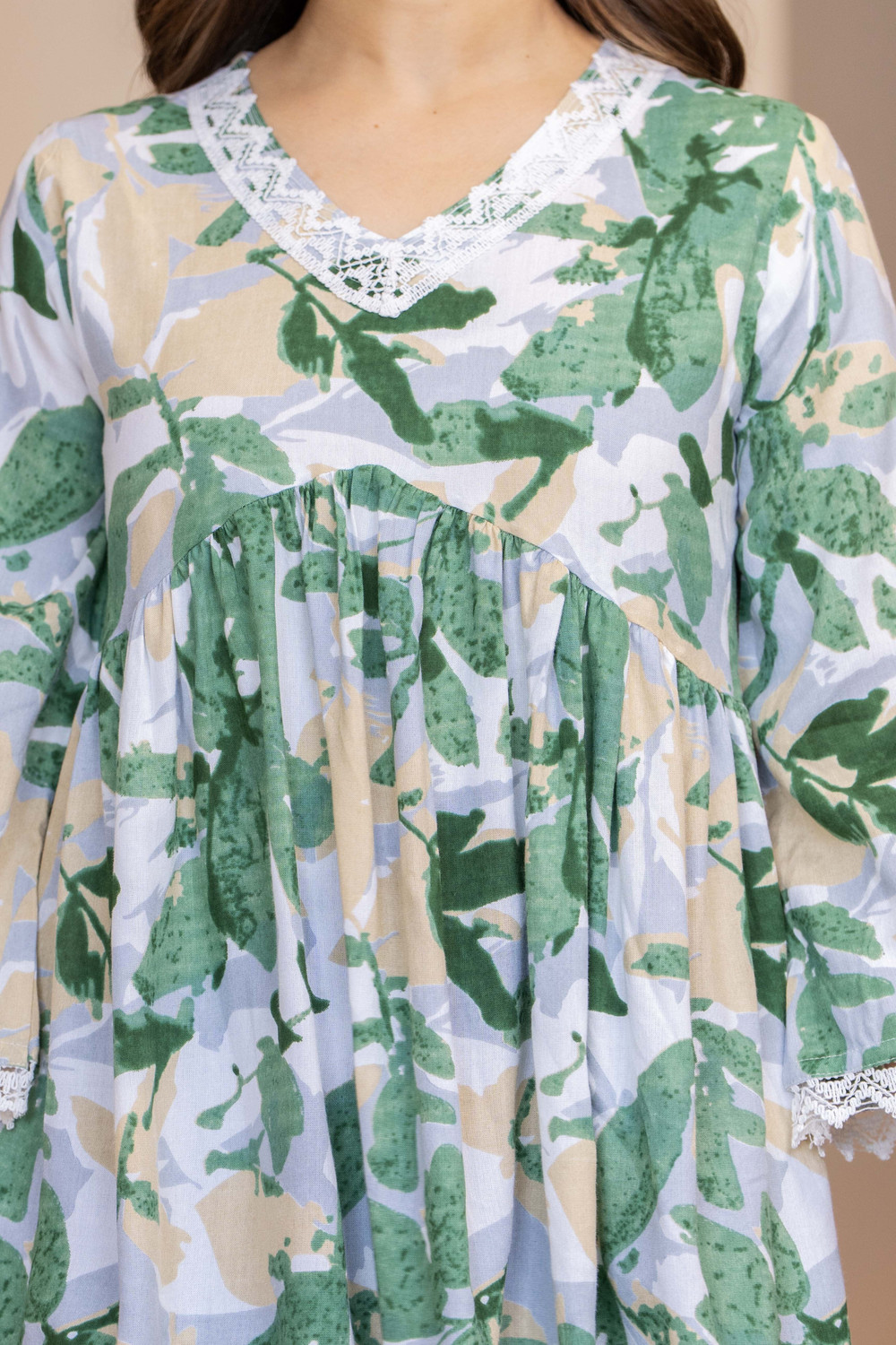Image of ZTD Women Printed Flared Kurta