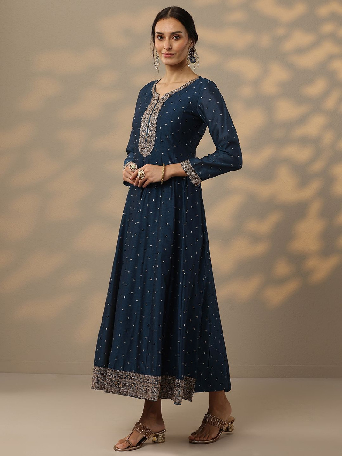 Image of LIBAS Women Embellished A-line Kurta