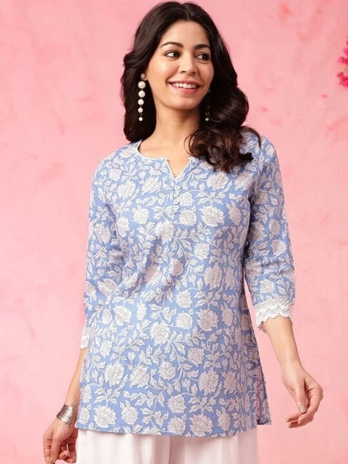 Image of Mahira's Comfort Women Floral Print A-line Kurta