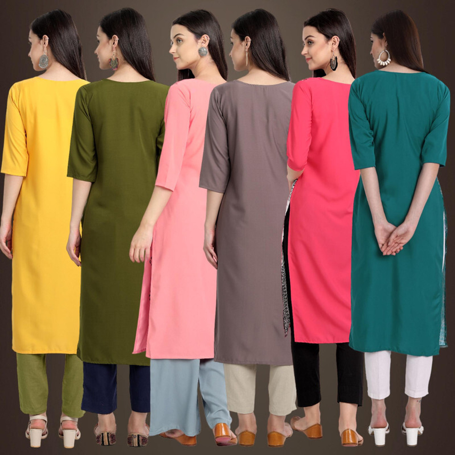 Image of 1 Stop Fashion Women Printed Straight Kurta