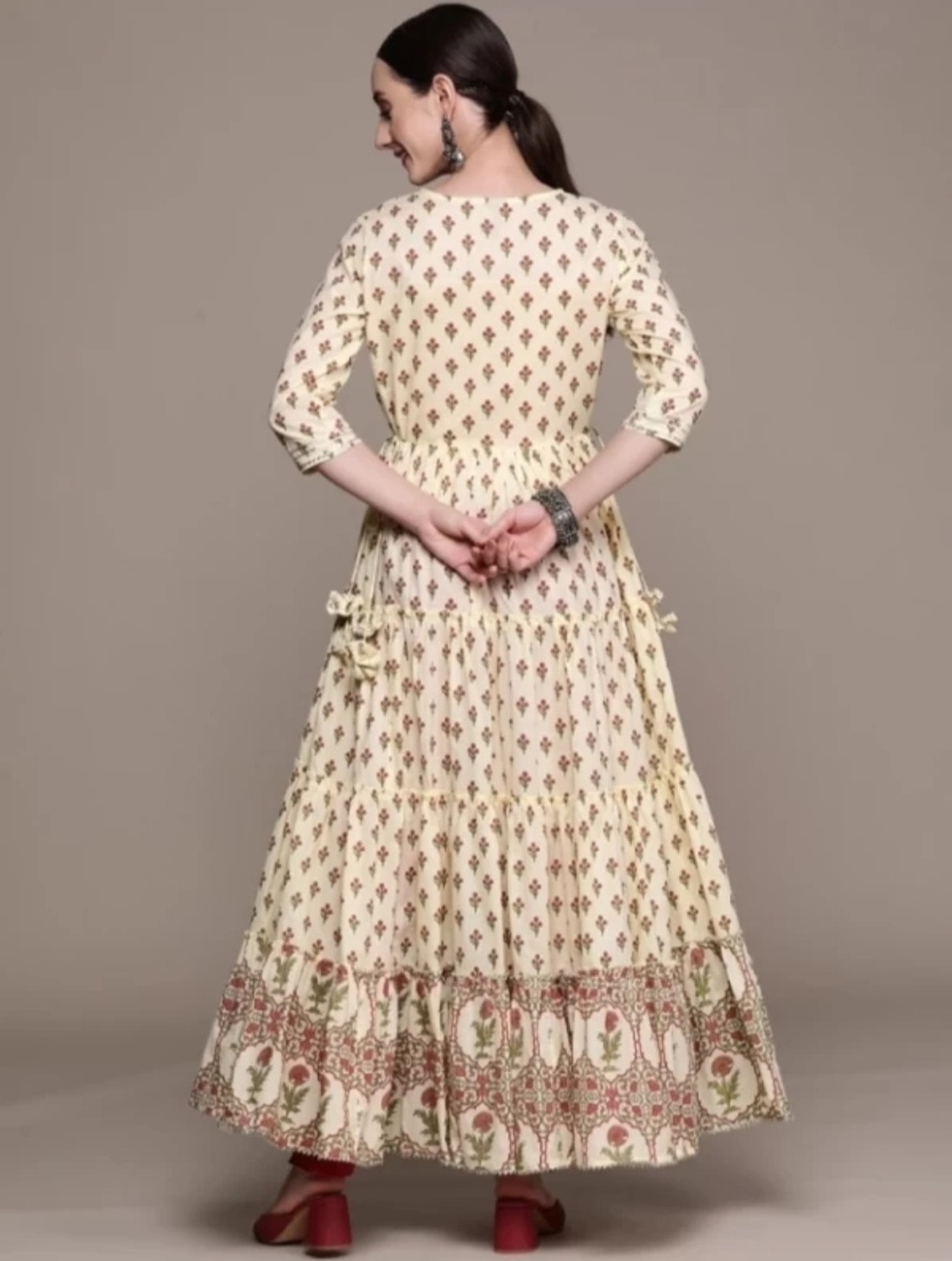 Image of MANIKURTI FAB Women Embroidered Anarkali Kurta