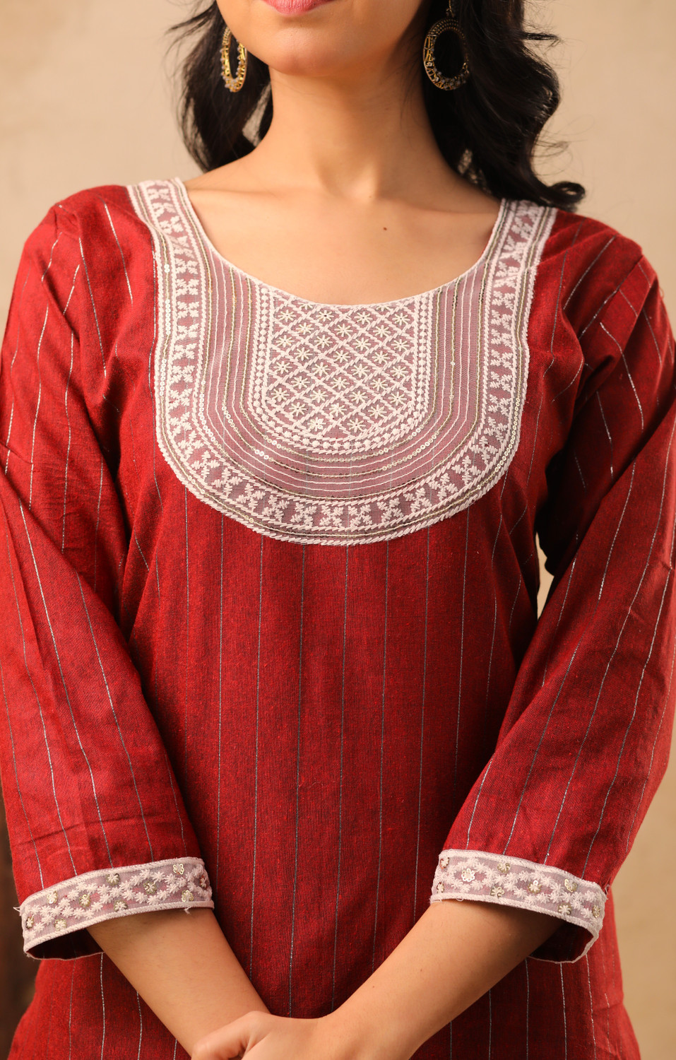 Image of AuzaSho Collection Women Printed Straight Kurta