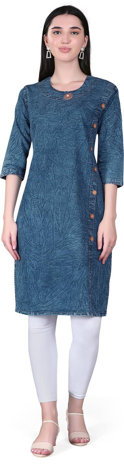 TCI Women Solid Straight Kurta