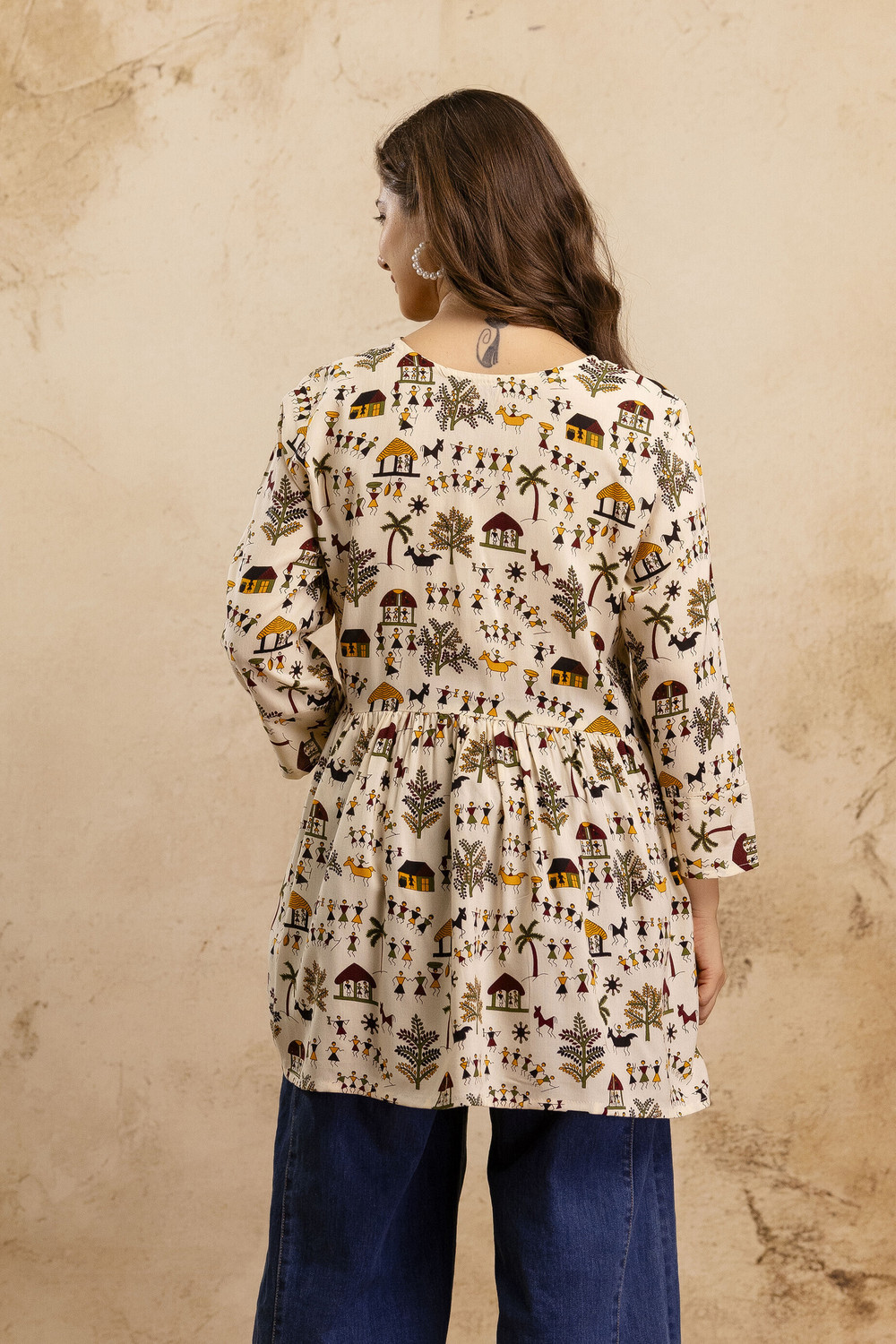 Image of Mialo fashion Women Printed Flared Kurta