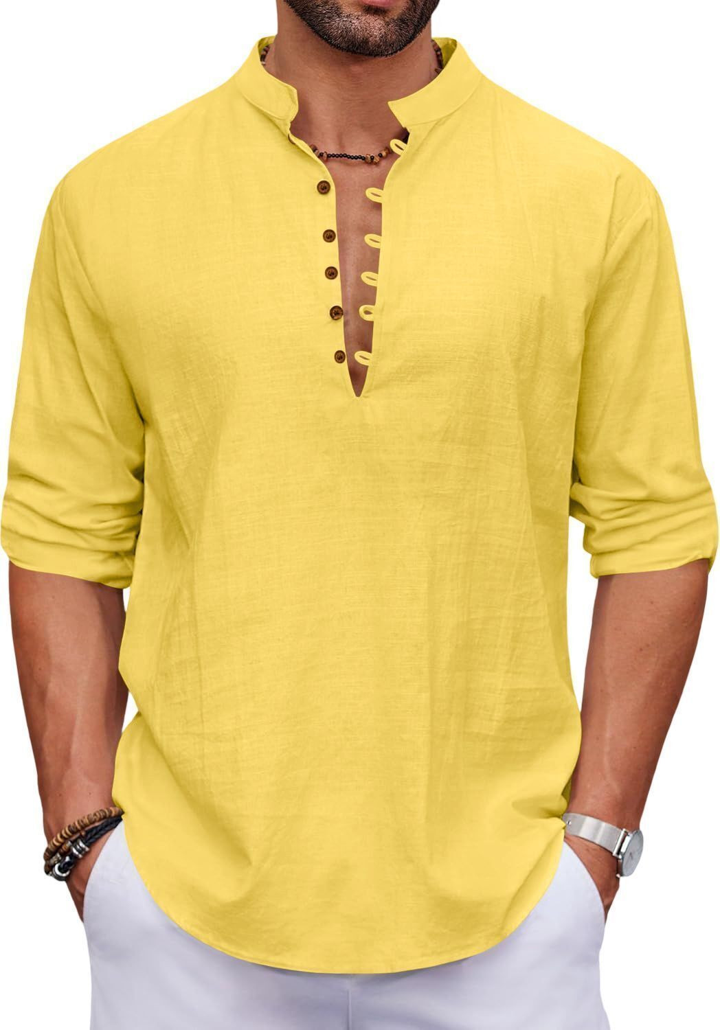 Image of ROYAL SCOUT Men Solid Straight Kurta