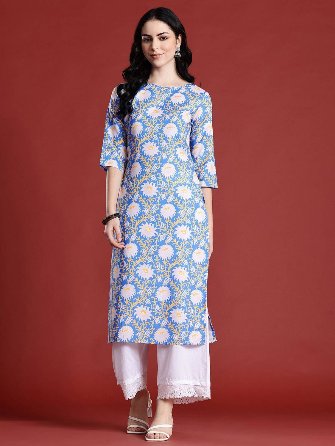 ANOUK Women Printed Straight Kurta