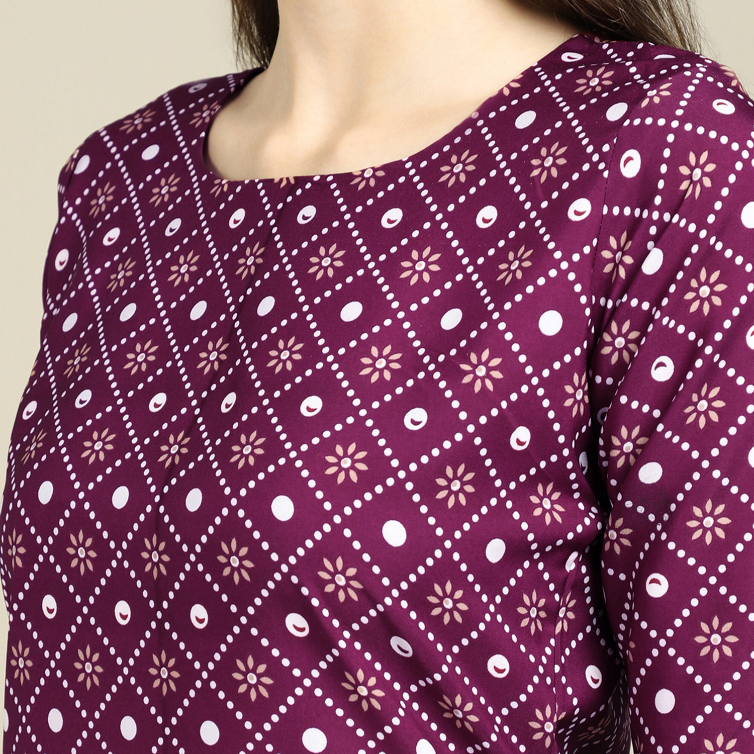Image of EthnicBasket Women Printed Straight Kurta
