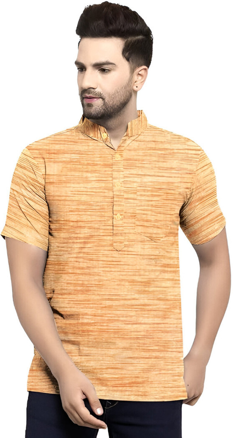 Image of Aaryavar Men Printed Straight Kurta