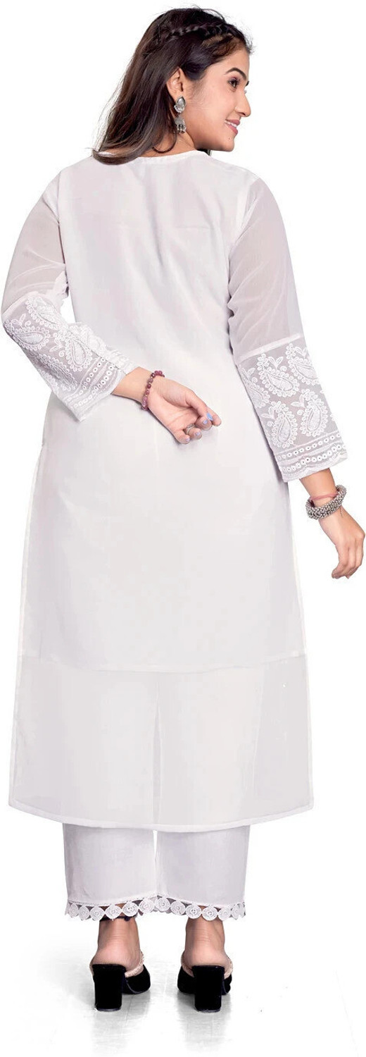 Image of KAYRAAH Women Embroidered Straight Kurta