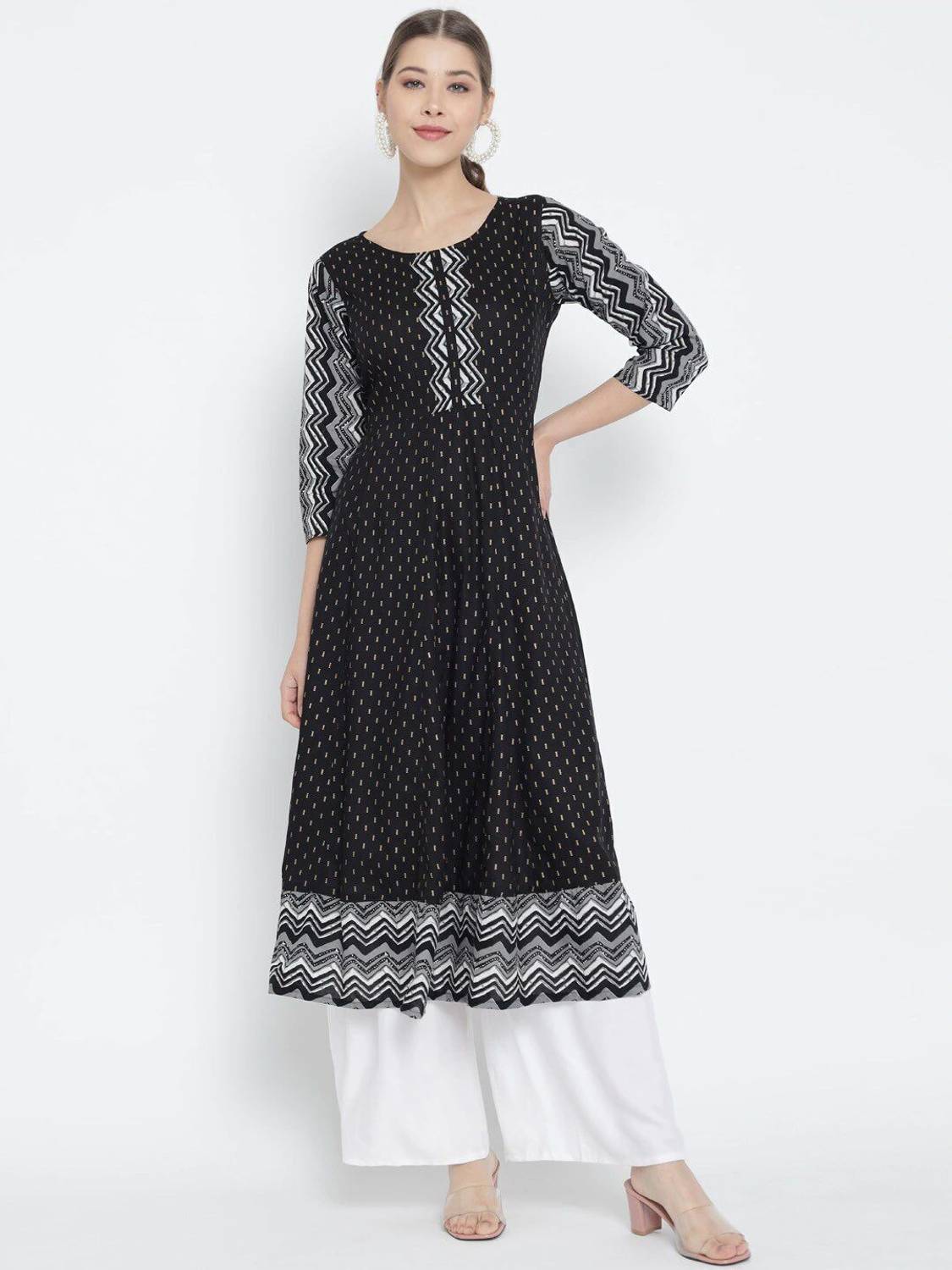 IKRASS Women Printed Anarkali Kurta