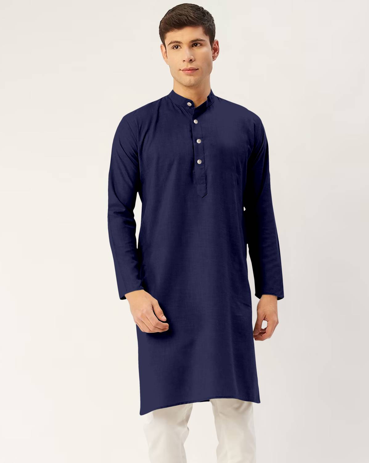CHIRASVI Men Solid Straight Kurta