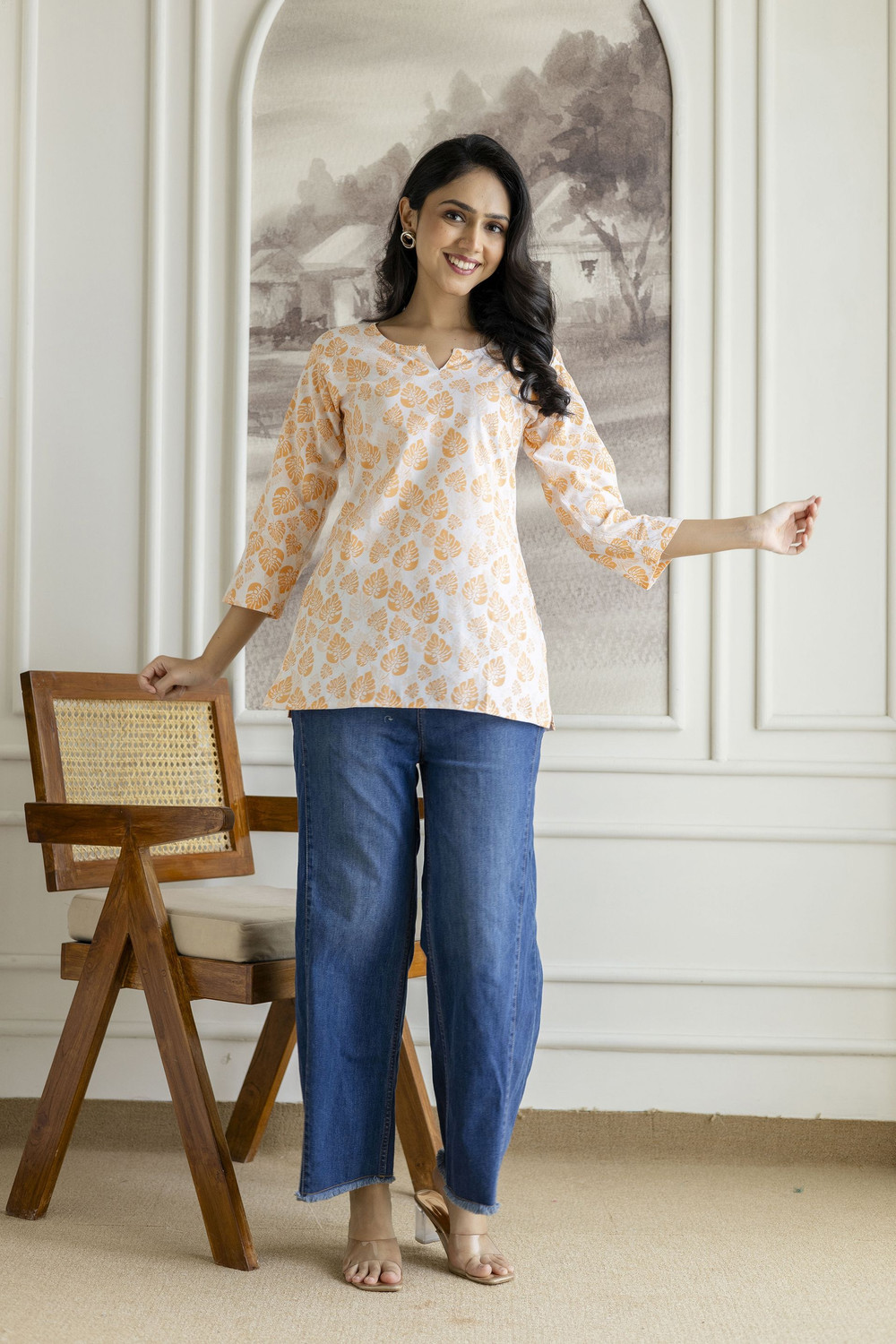 Image of SUBHAN CLOTHING Women Self Design A-line Kurta