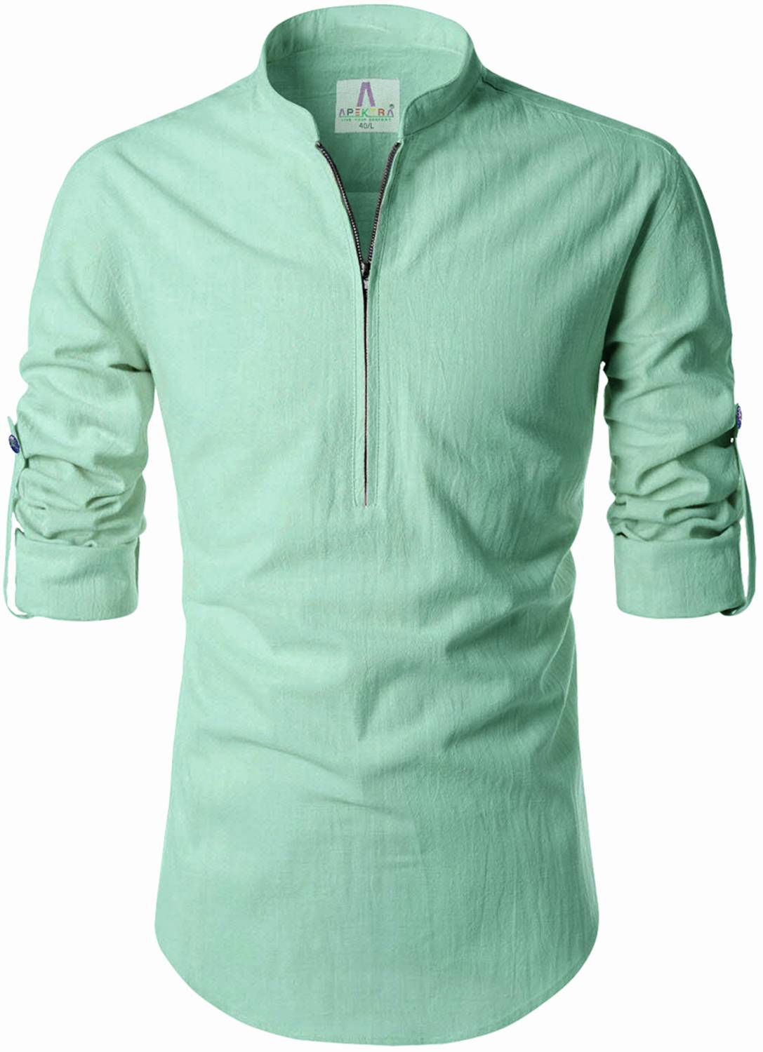 Apektra Men Solid Straight Kurta