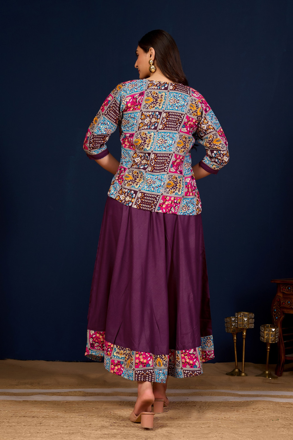 Image of meesorra Women Printed Anarkali Kurta