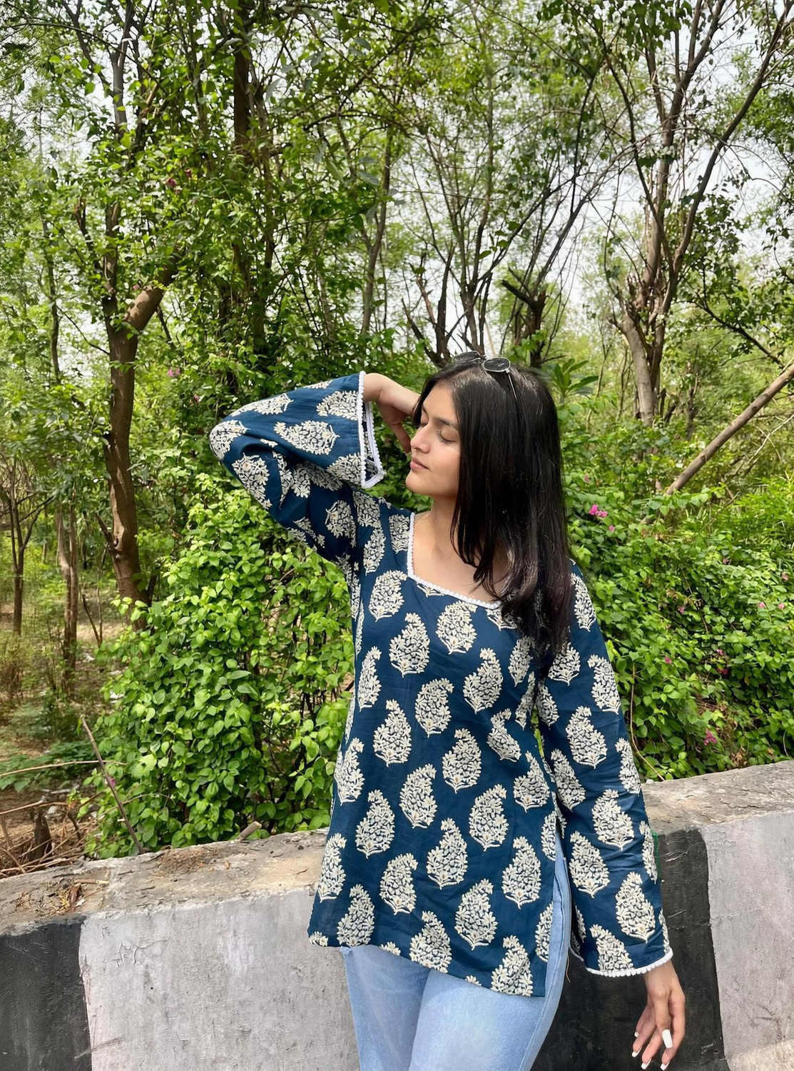 Image of Panchiraj Women Printed A-line Kurta