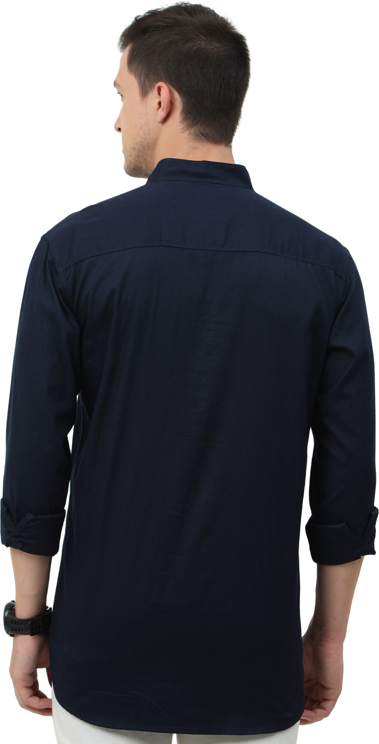 Image of Miraan Men Solid Straight Kurta