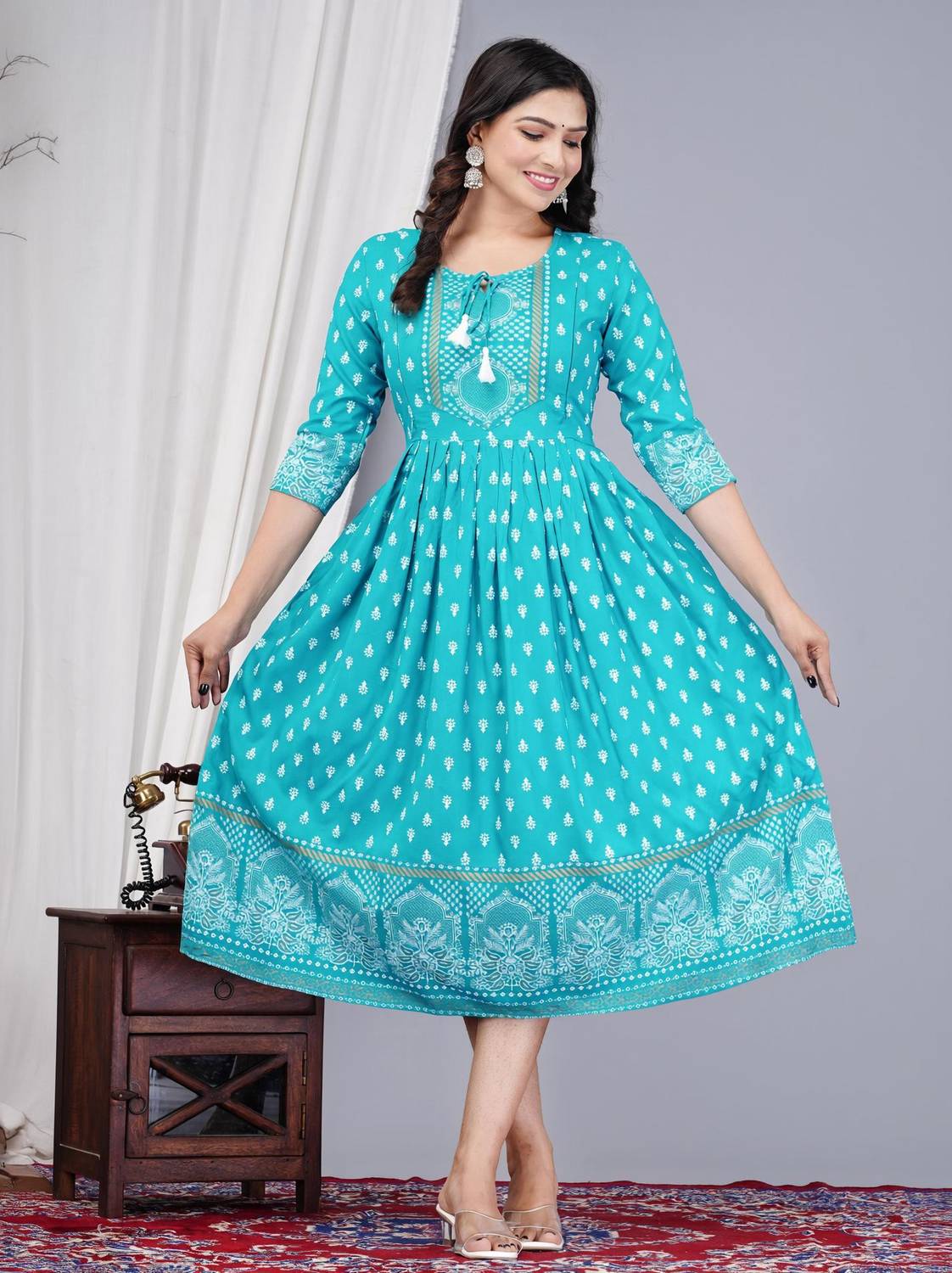 Classy Designer Women Printed Anarkali Kurta