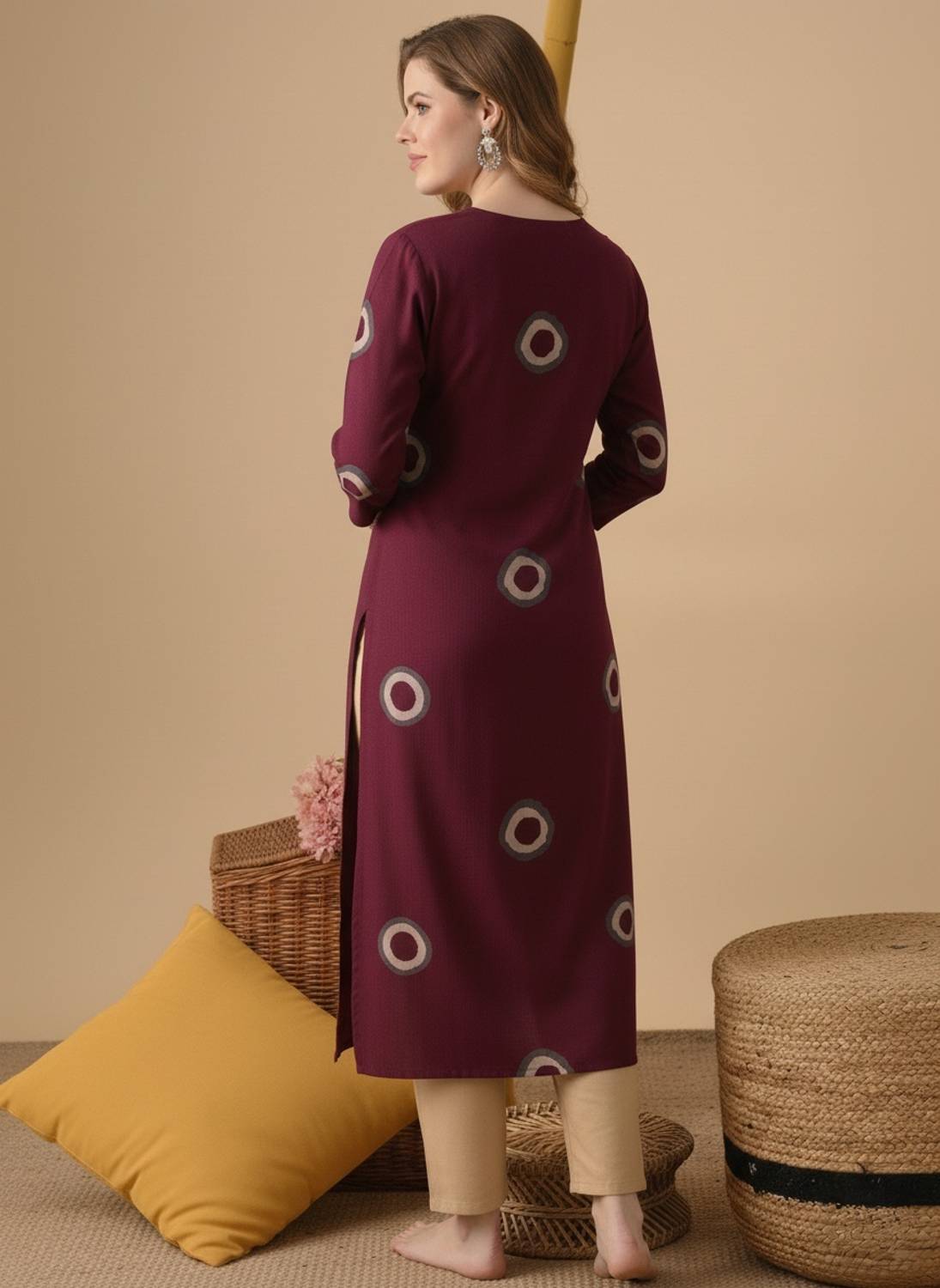 Surhi Women's Embroidered Straight Kurta - Image 2