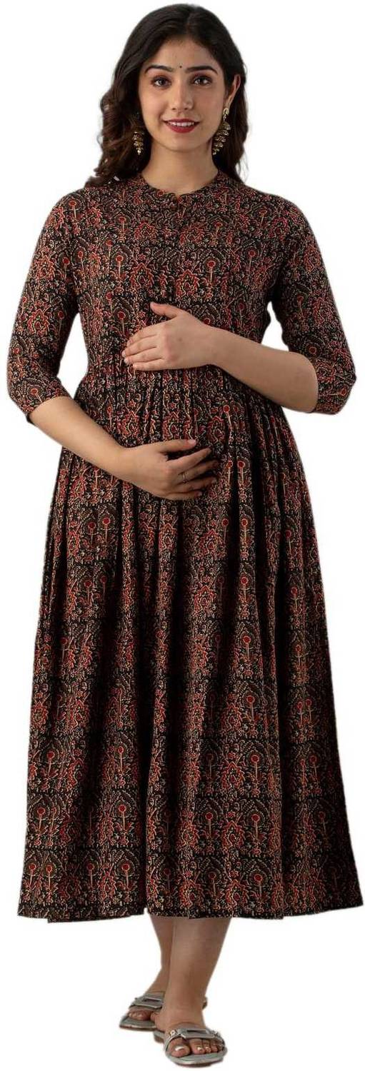 CHARNEST Women Printed Flared Kurta
