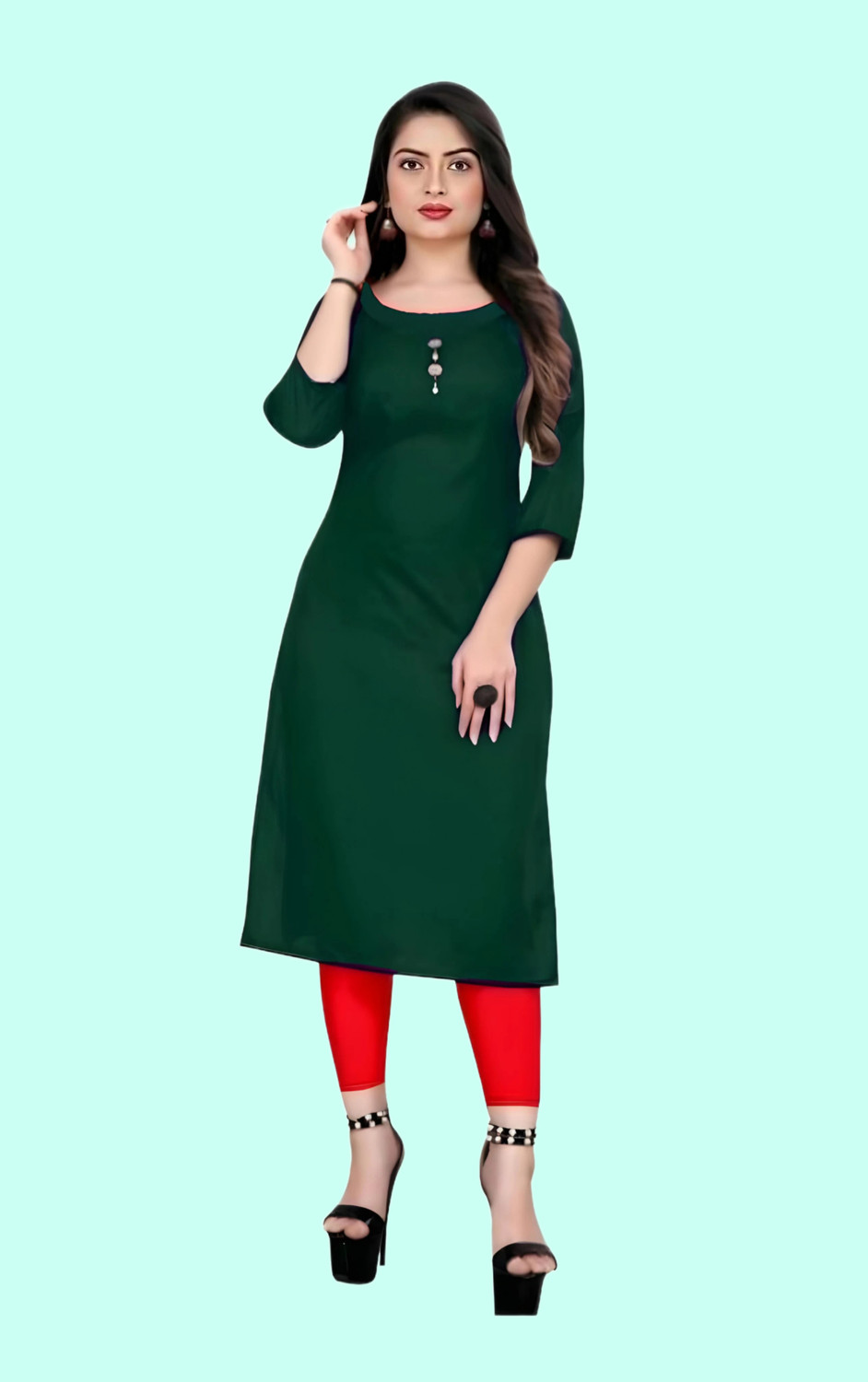 Image of Coft Women Solid A-line Kurta