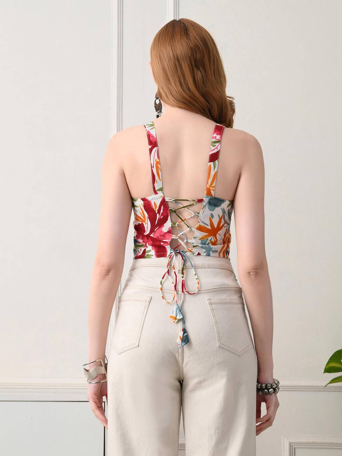 BKApparels Casual Printed Women Multicolor Top