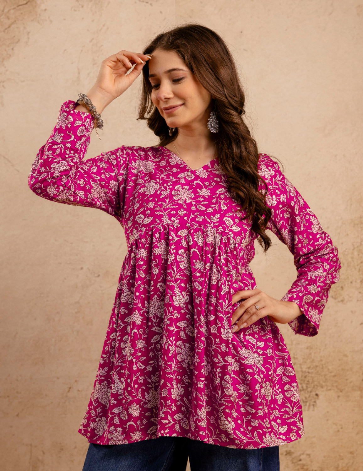 Image of Mialo fashion Women Printed Flared Kurta