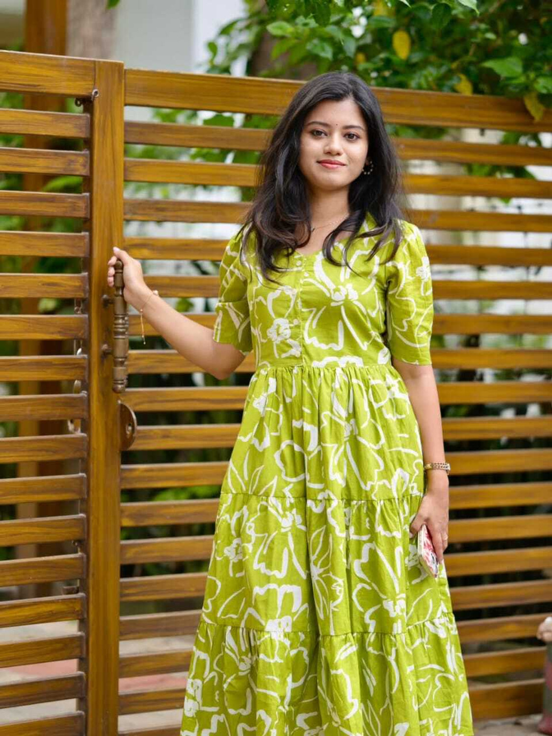 Image of VCJ CREATION Women Floral Print Flared Kurta