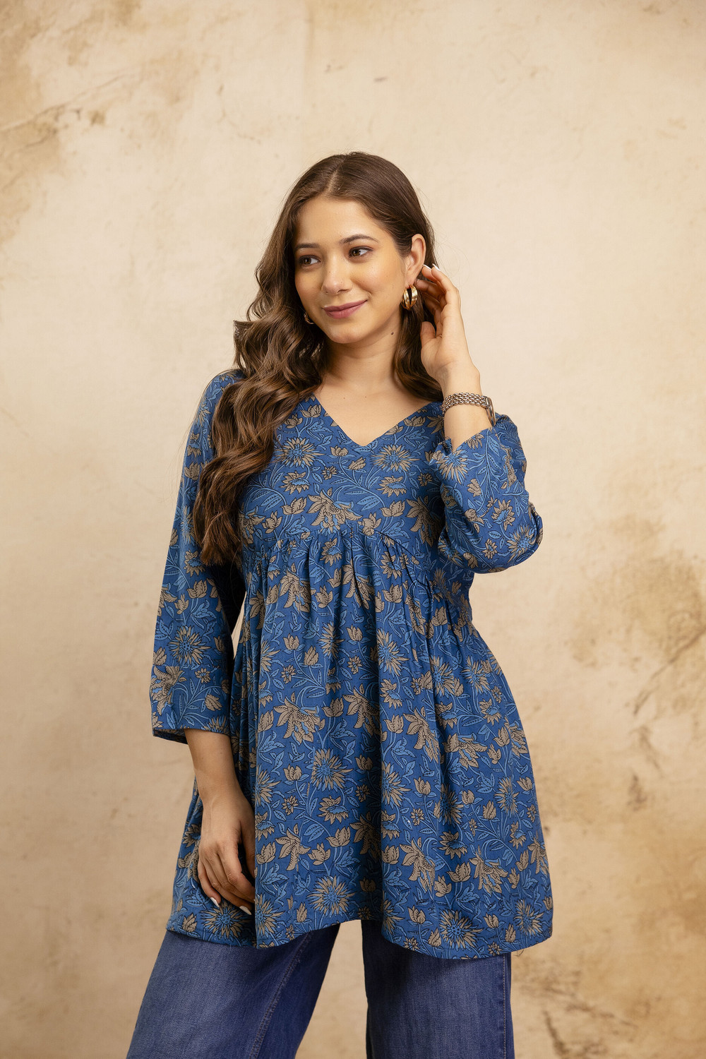 Image of Mialo fashion Women Printed Flared Kurta