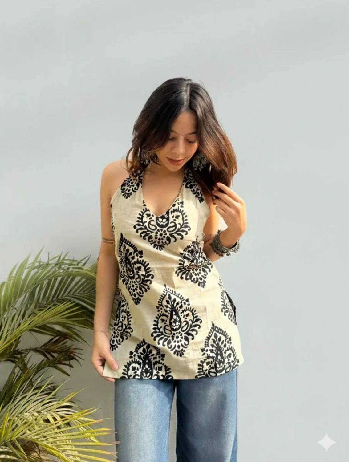 Krishna sakhi Women Printed Tunic Kurta