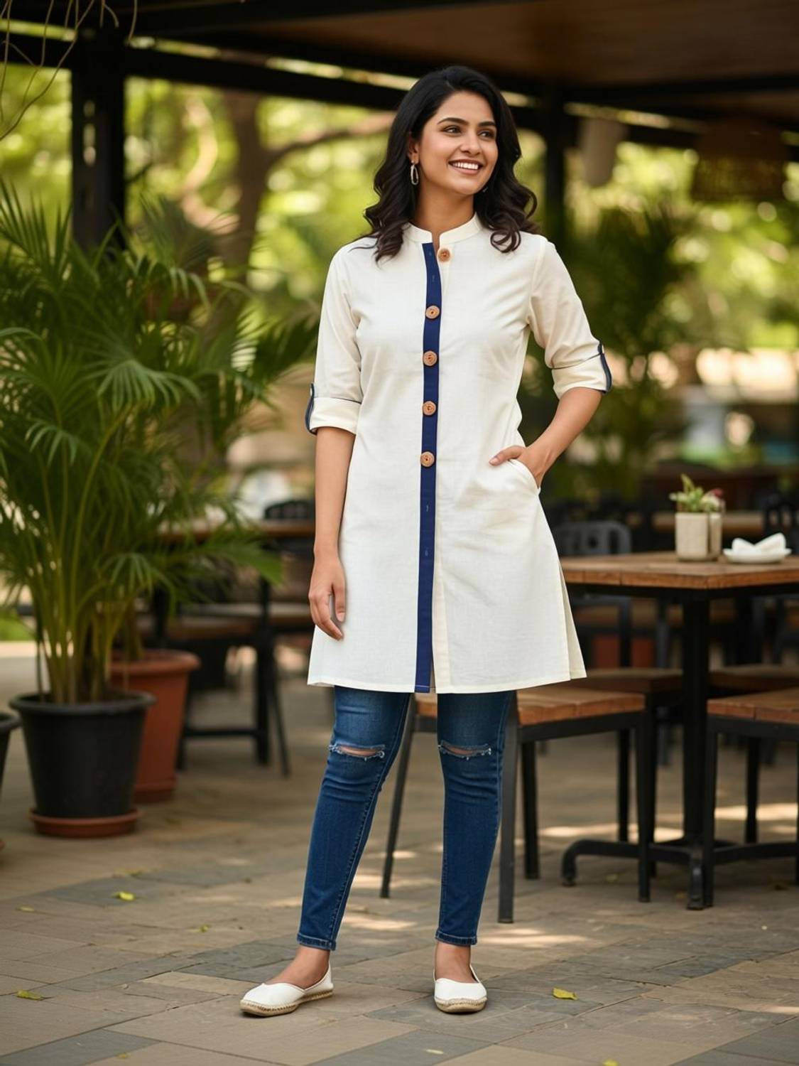 BEEGET FASHION Women Solid Straight Kurta