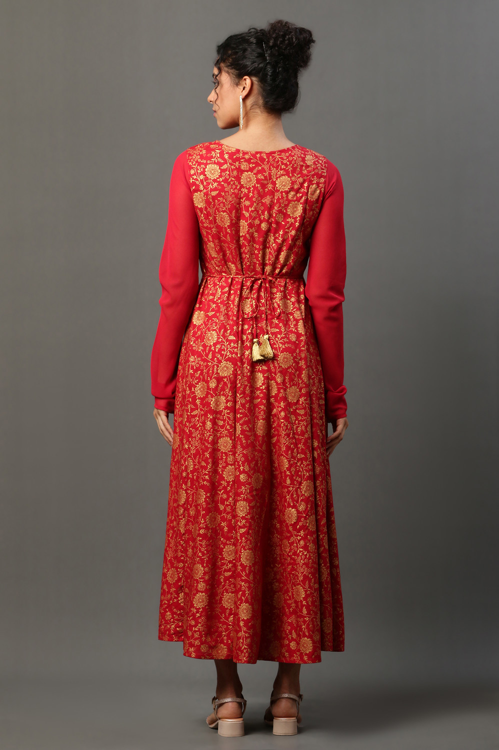 Image of Aurelia Women Floral Print A-line Kurta