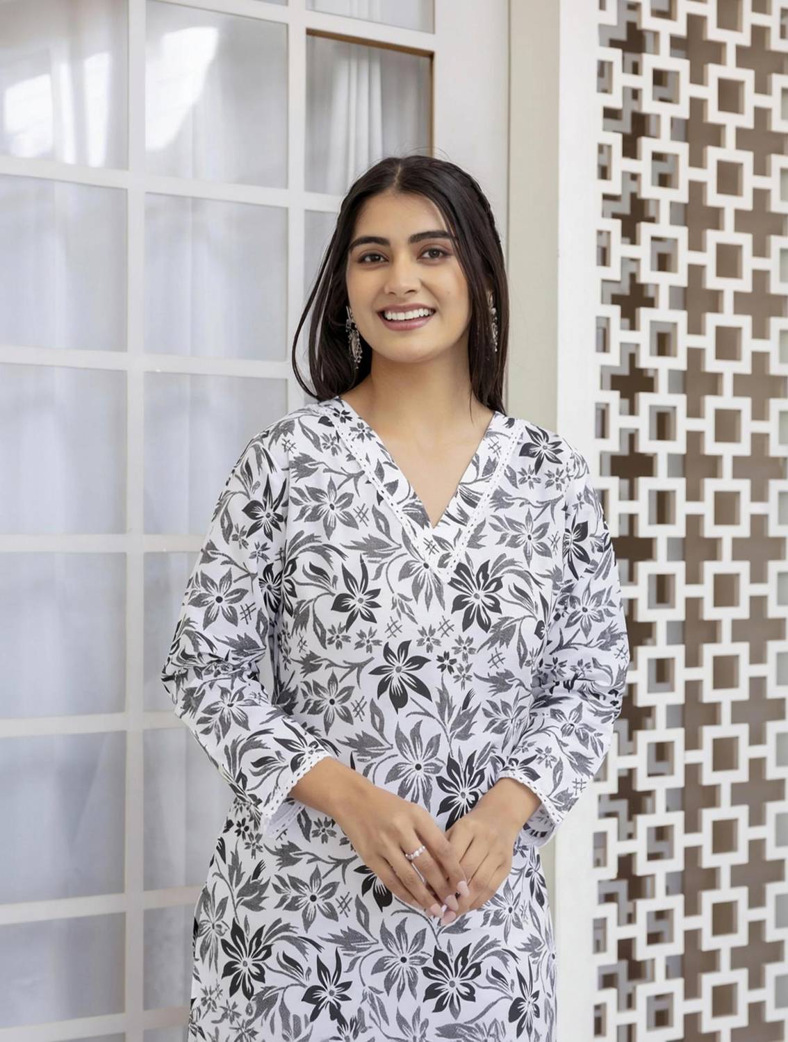 Chafi Collection Women Printed A-line Kurta