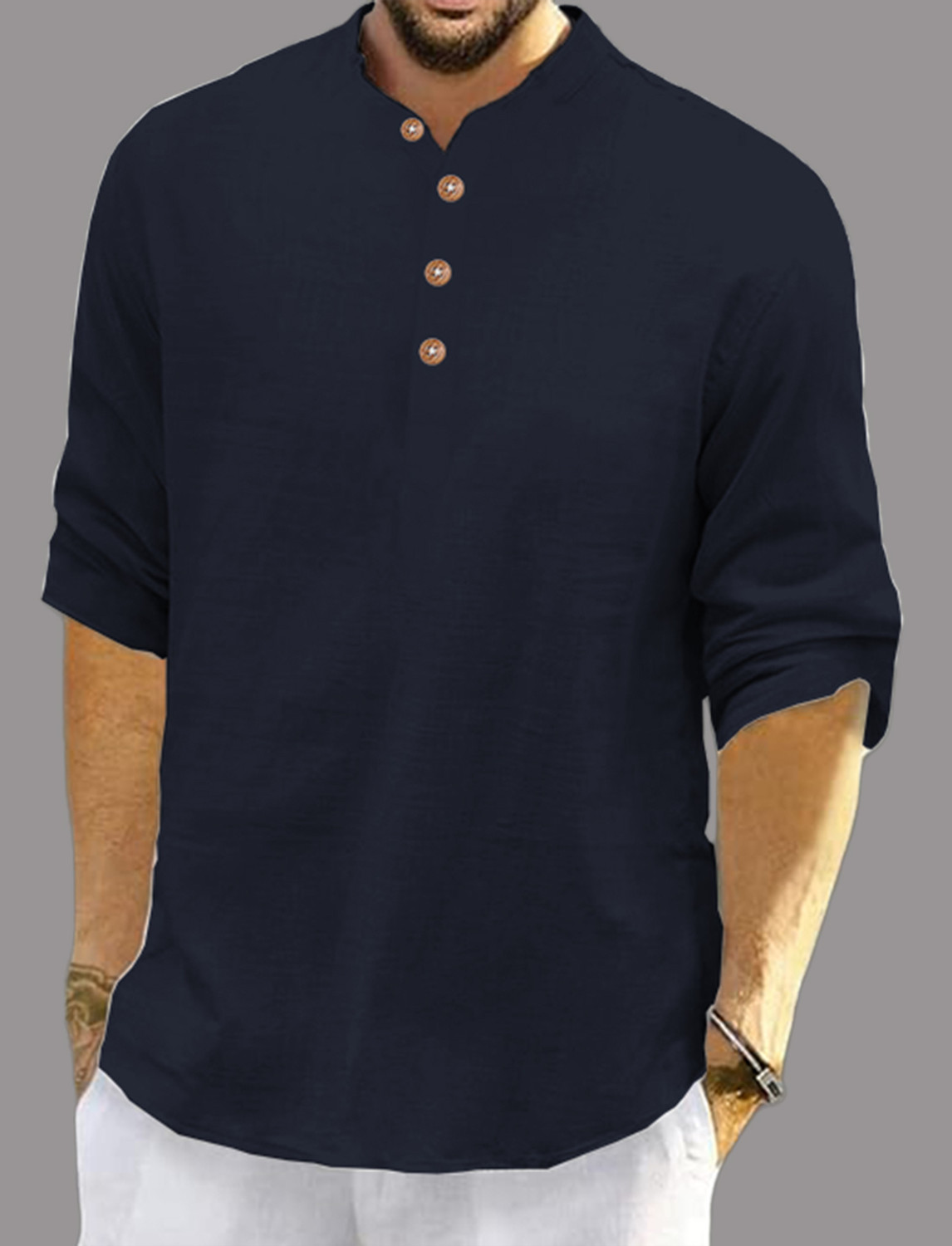 Image of Vida Loca Men Solid Straight Kurta
