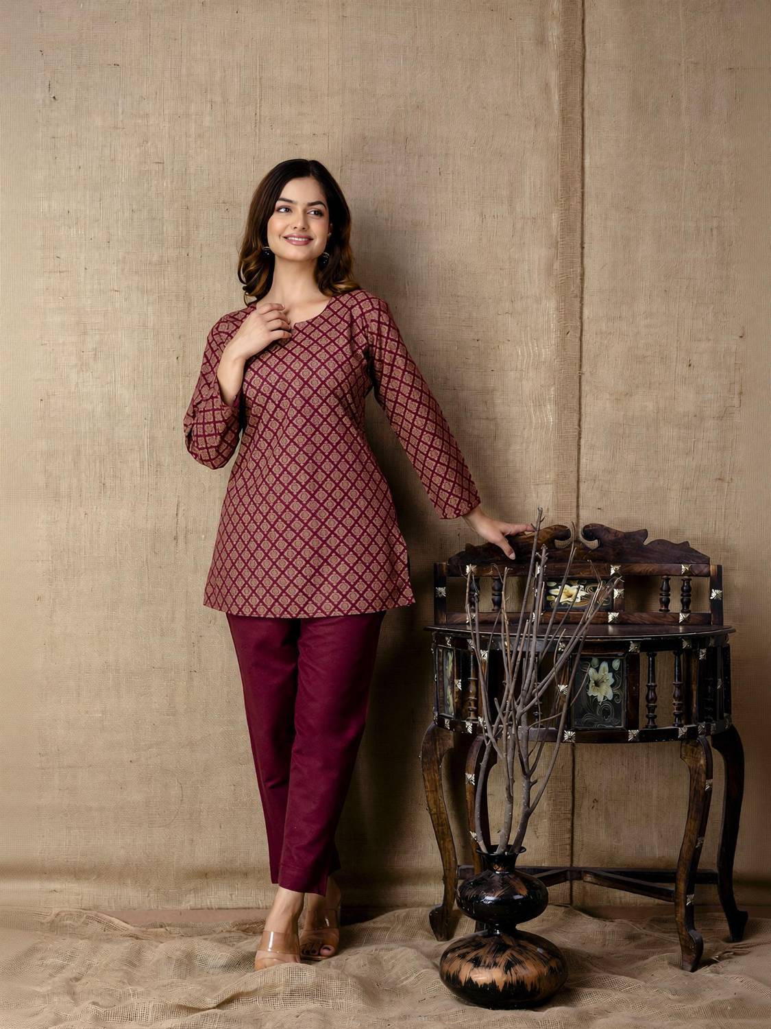 Chafi Collection Women Printed A-line Kurta