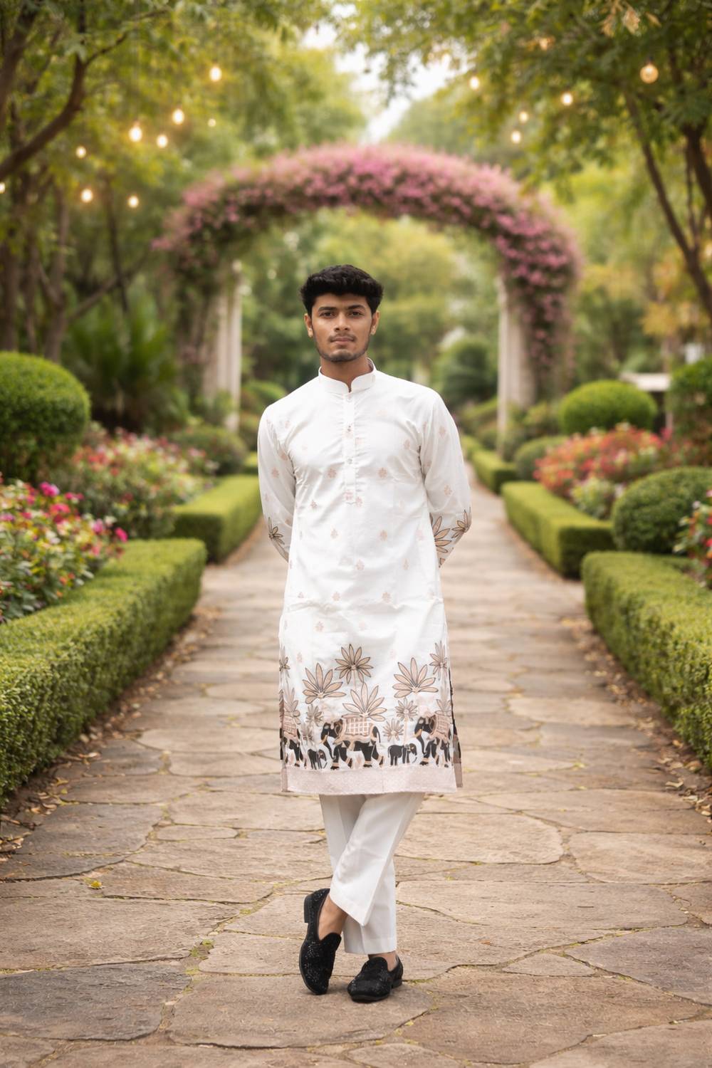 HOUSE OF SANSKRUTI Men Straight Kurta - Image 1