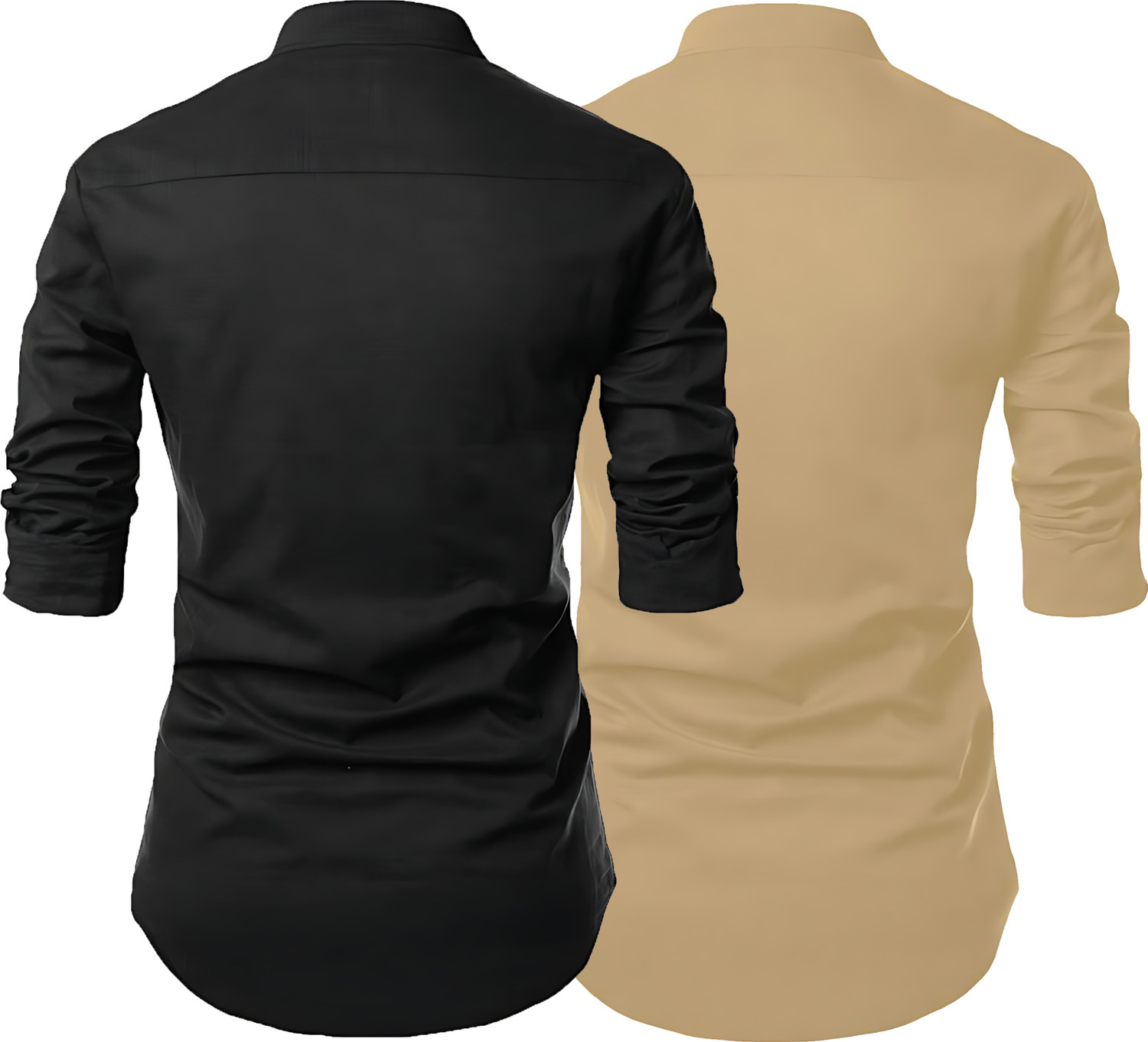 Image of evalaxy Men Solid Straight Kurta
