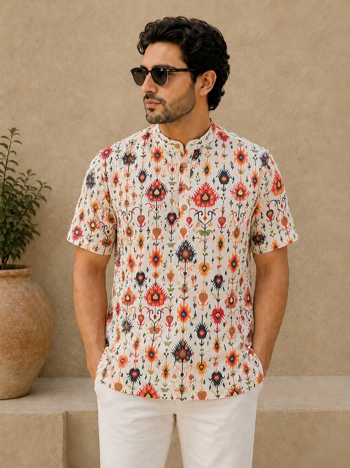 AAYUSH ENTERPRISES Men Printed Straight Kurta