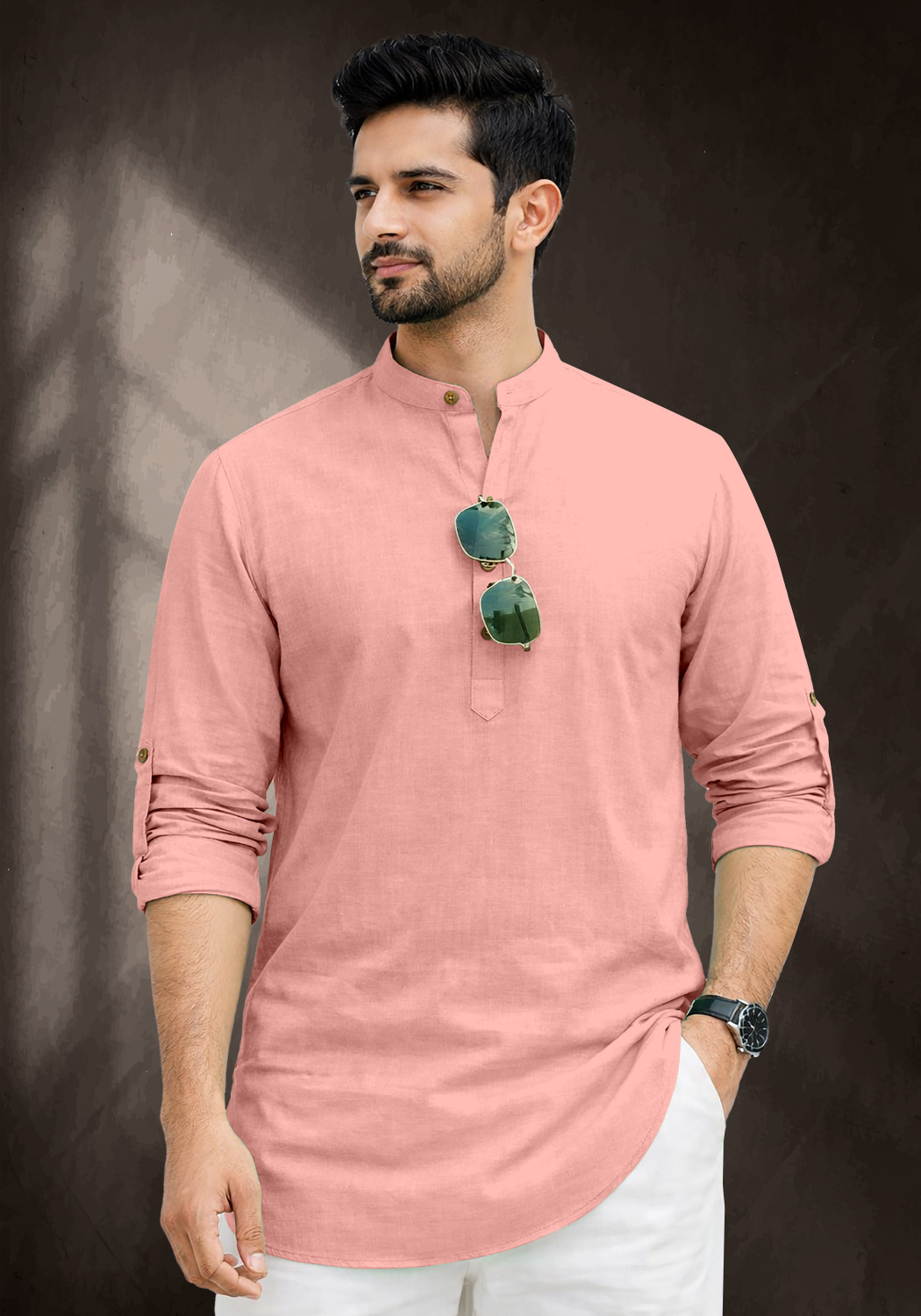 Image of IMPERIAL CHOICE Men Solid Straight Kurta