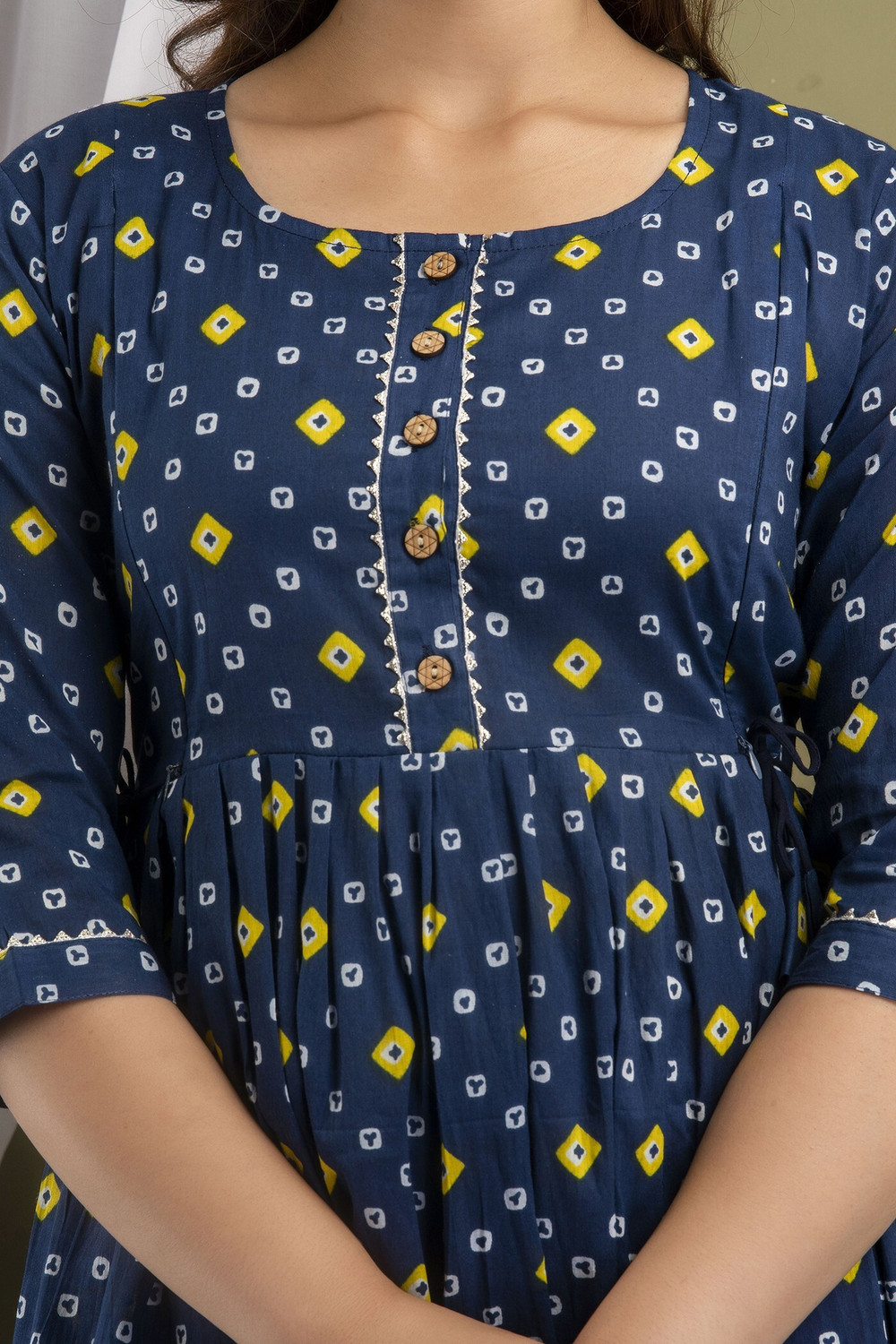 Image of Madfury Women Printed Anarkali Kurta