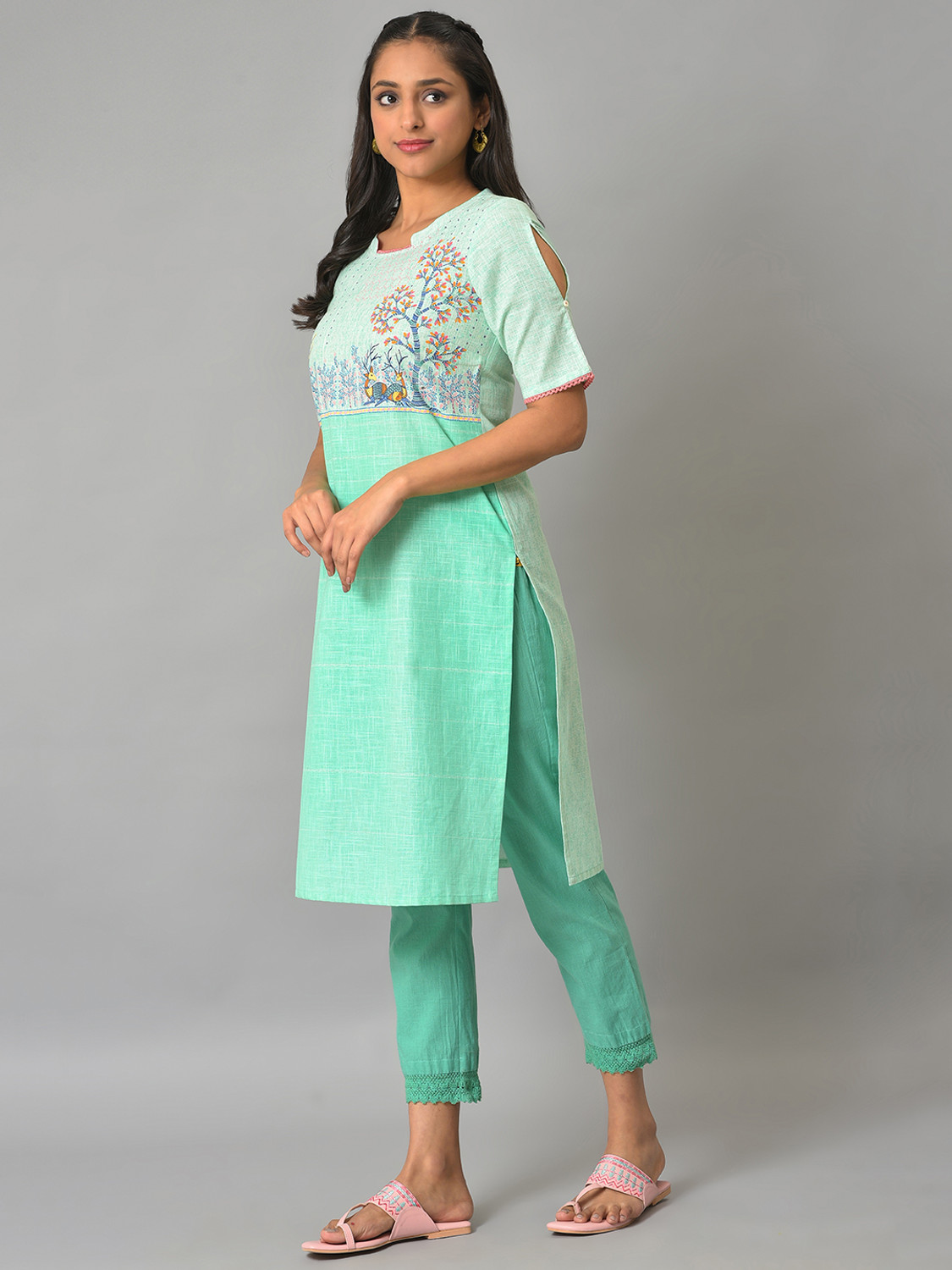 Image of Aurelia Women Printed Straight Kurta