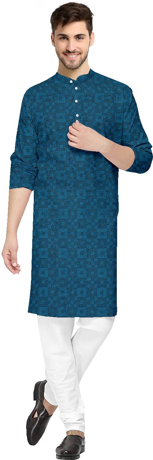 Arzu Fashion Men Self Design Straight Kurta