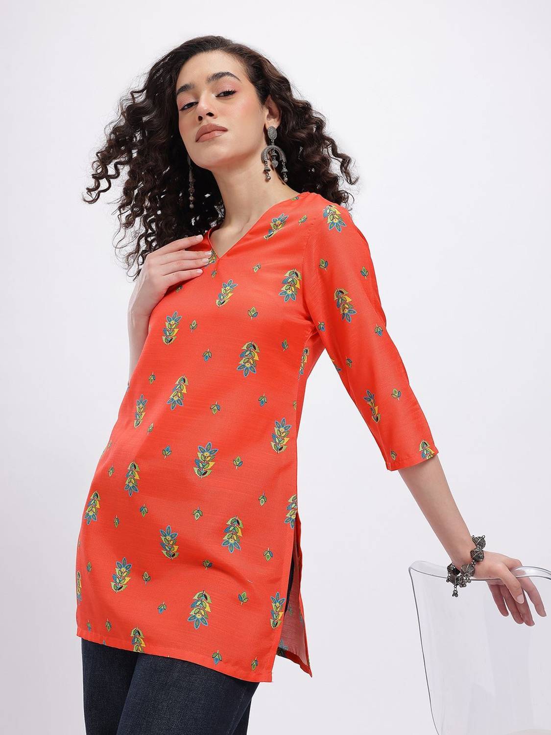 Anouk Rustic Women Printed Straight Kurta
