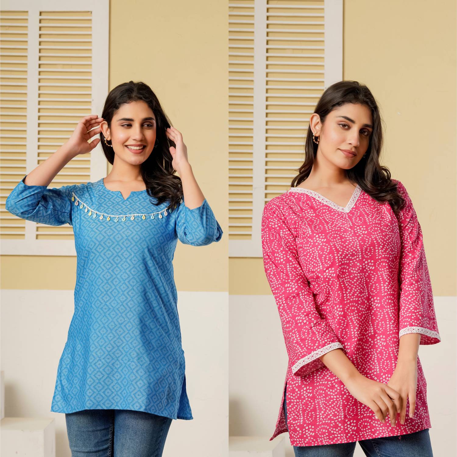 Bakhsh Women Printed Straight Kurta