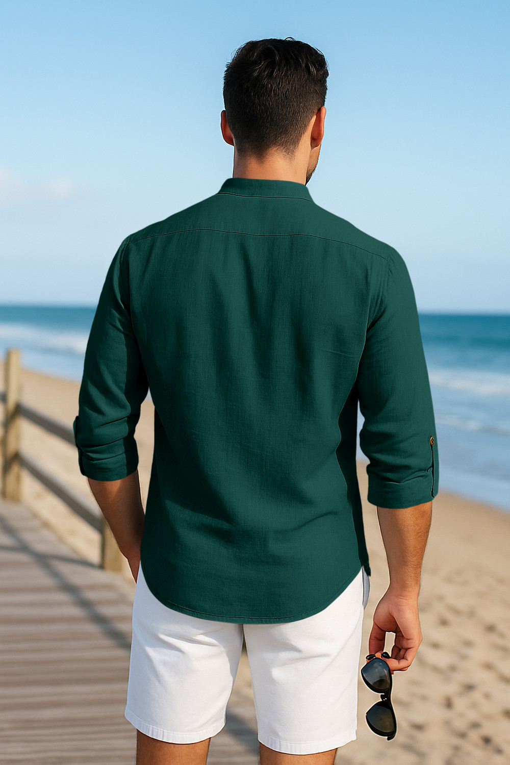 Image of zbio Men Solid Straight Kurta
